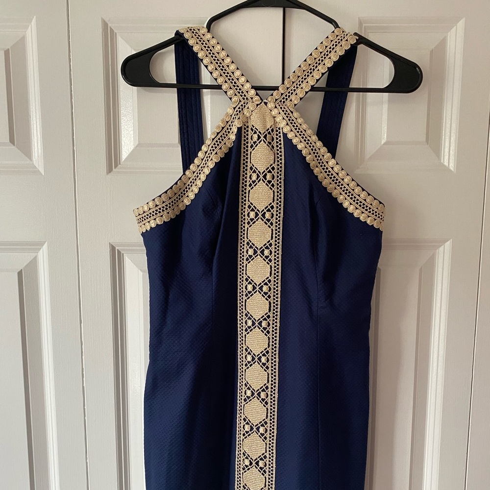 Lilly Pulitzer True Navy Vena Shift